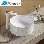 Puroser Anemon Yuvarlak Tezgah Üstü Çanak Lavabo