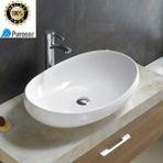 Puroser Kaş Tezgah Üstü Çanak Lavabo - Parlak Beyaz - Yok