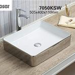 Puroser Likya Gümüş Tezgah Üstü Çanak Lavabo