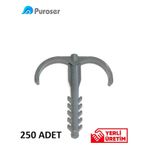 Puroser Yere Tespit Dübeli Kılçık Dübel 250 Adet
