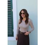 Purple by Banu Transparan Uzun Kol Body