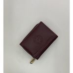 Purpleart Kadın Polo Armalı Suni Deri Küçük Boy Cüzdan 7X10CM - Standart - Bordo