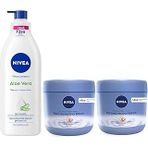 Pürüzsüzleştirici El & Vücut Bakım Kremi,Kuru Ciltler,48 Saat Yoğun Nemlendirme (400 Ml) X2 + Aloe Vera Vücut Losyonu,400 Ml,Normal/Kuru Ciltl