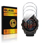 Pusiikeer Garmin Fenix 8 için 3 Adet (Güneş/Amoled) 51 mm/Fenix 7X (Güneş/Safir Güneş) 51 mm Ekran Koruyucu [Temperli Cam] 9H Sertlik Çizilmeye Dayanıklı Kabarcıksız Kolay Kurulum