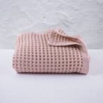 Püskül Lüks Waffle Banyo Havlusu 1 Adet, Büyük Boy 80X160 Cm, 100% Pamuk, Yüksek Kaliteli Banyo Havluları - 80 x 160 cm - Pembe