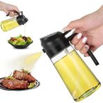 Püskürtme Şişesi, 2'li Yağ Dağıtıcı ve Püskürtücü, Mutfak Için 470ML Yağ Şişesi, Ha