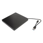 PUSOKEI Harici CD DVD +/-RW Sürücü Kutusu, USB 3.0 Taşınabilir USB DVD/CD ROM Yazıcı Kutusu,10/8/7 Dizüstü Masaüstü Için Optik Sürücü Oynatıcı Okuyucu Yazar