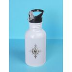 Pusula Baskılı Matara Suluk 600 ml - Sporcu Suluğu, Büyük Suluk, Spor Matara, Sporcu Sulukları