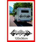 Pusula Deniz Dağ Orman Doğa Manzara Off Road Kamp Karavan Sticker