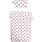 Pusula Home Kalpli Nevresim Takımı Tek Kişilik - Kırmızı - Beyaz - 160 x 220 cm
