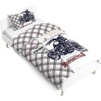 Pusula Home Motorsiklet Çift Tarafı Dijital Baskılı Tek Kişilik Nevresim Takımı | Çocuk Nevresim Takımı | Çarşafsız - Renkli - 160 x 220 cm