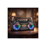 pusula Nostaljik Kasetçalar Radyo – Bluetooth, USB/SD Kart, FM/AM/SW, Aux Güneş Enerji Panelli Solar