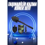 Pusulalı Katlanabilir Kazma Kürek Kamp Seti Kamp Küreği Portatif Çantalı FRTKGT25DYMUCZZZZKAZMAKÜREKSETİİİİİİ3