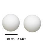 Puti 10 cm 2'li Köpük Toplar