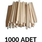Puti 1000 Adet Ahşap Büyük Dar Dil Çubuğu Abeslang Çubuğu Dar