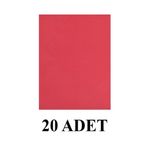 Puti 20 Adet A4 Kırmızı Yapışkanlı Eva