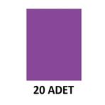 Puti 20 Adet A4 Mor Yapışkanlı Eva