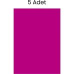 Puti Fosforlu Fon Kartonu 5 Adet 50X70 Fuşya