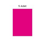 Puti Fosforlu Fon Kartonu 5 Adet 50x70 Pembe