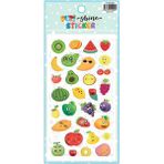 Puti Shine Renkli Etiket Yapışkanlı Sticker Planner Ajanda Günlük - Sticker - 1 Adet - Meyveler