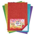 Puti Simli Yapışkanlı Eva A4 20X30 Cm 10 Renk 10 Adet