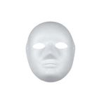 Puti Viva Karton Maske Büyük Surat, Beyaz