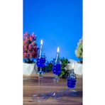 püür glass Dekoratif El Yapımı Boğumlu Kandil 3'Lü Set (kandil yağı )