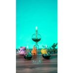püür glass Dekoratif El Yapımı Küre Kandil 3'lü Set (Kandil Yağı )