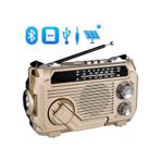 Puxing PX-777 Portatif Analog Radyo Fm-Usb-Sd-Aux-Bluetooth Lityum Pilli Solar Güneş Panelli