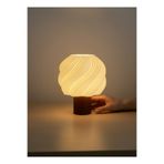 Puzimo Modern Spiral Desenli LED Abajur 15 cm – Pilli Dekoratif Işık, Masa Üstü Ortam Aydınlatma