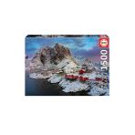 Puzzle 1500 Parça Norveç Lotofen Adası Kış Manzarası 17976