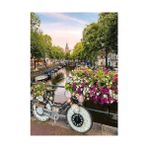 Puzzle 17596 - Amsterdam'da Bisiklet ve Çiçekler - 1000 Parçalı
