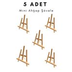 Puzzle 5 ADET Mini ahşap ayaklı masaüstü masa üstü Şövale Resim Hobi Tuval tutucu Tablet tutucu