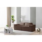 Puzzle Sofa Koltuk Tamamen Sünger - Kahverengi