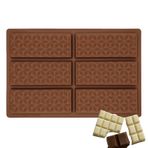 puzzlegame Kalıp Çikolata Parçalı, Çikolata Parçalı Şeker Kalıp | Dikdörtgen Waffle Pişirme Kalıp Çikolatalı Dondurucu,Küçük Kek Kurabiyesi için Çok Fonksiyonlu Sağlam Parçalanabilir Çikolata Kalıbı