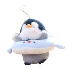 puzzlegame Peluş Penguen Kolye Anahtarlık, Peluş Bebek Kolye - Peluş Penguen Bebek Anahtarlık Kolye - Sırt Çantaları, Araba Anahtarları, Cep Telefonları, Çantalar için Canlı ve Sevimli Anahtarlık