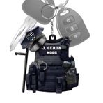 puzzlegame Polis Kolye Anahtarlık - Kolye Polis Hediye Anahtarlık, Taşınabilir Anahtarlık Aksesuarları, Araba Çanta için Doğum Günü Partisi İyilik, E, 1