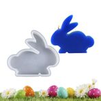 puzzlegame Tavşan Reçine Kalıp, Paskalya Tavşanı Döküm Kalıp, Silikon Tavşan Mum Kalıbı, Sabun, Alçı, Epoksi Reçine, Mum, Buz Yapımı için Pürüzsüz İç Duvar Döküm Sanatı El Sanatları