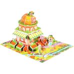 Puzzlent 3 Boyutlu Puzzle-3d Sarı Hobbit Ev 50 Parça