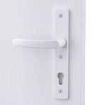PVC 1 Takım Kapı Kolu Beyaz Balkon Banyo Tuvalet Wc Plastik Kulp Kilitsiz Kol