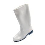 Pvc Garson Çizme Beyaz Uzun 36 cm- Palalı