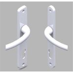 Pvc Kapı Kolu Wc Alüminyum (Beyaz) Kapı Kolu Alüminyum
