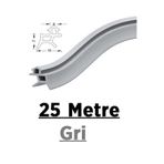 Pvc Kapı Pencere Fitili Contası 25 Metre İnce Gri