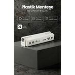 PVC Kapı & Pencere Menteşesi, [Plastik - Çelik - Pratik] - 90mm - Renk Seçenekli, (1 Adet) FUMA-MENTEŞE-TEKLİ