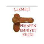 Pvc Kapı Ve Pencere Emniyet Kilidi Çekmeli Kahverengi