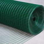 Pvc Kapli Puntali Yesil Tel 12X12mm Gozaralik 09Mm Kalinlik 100Cm Yukseklik, 10M Uzunluk Kafes Teli- Kumes Teli