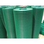 Pvc Kaplı Puntalı Yeşil Tel 12x12mm Gözaralıklı 09mm Kalınlık 100cm Eninde 25m Uzunluğunda Kafes Teli- Kümes Teli