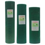 Pvc Kaplı Yeşil Puntalı Tel 1 Mt X25 Mt 'Lik 12X12 Mm Göz Aralığ