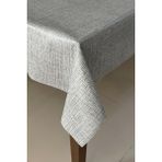 Pvc kaymaz elyaf tabanlı Silinebilir Muşamba Masa Örtüsü_50D - Gri - 140 x 260 cm