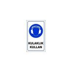 Pvc Levha "Kulaklık Kullan" 15X25 Cm